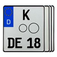 Motorradkennzeichen Standard