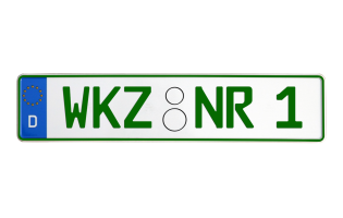 Grünes Kennzeichen