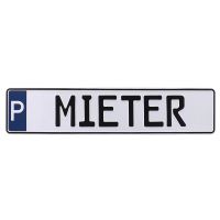 Parkplatzschild MIETER