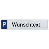 Parkplatzschild Aluverbund 