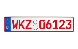 Rotes Kennzeichen