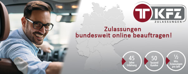 Kfz Zulassung online für Mönchengladbach beauftragen